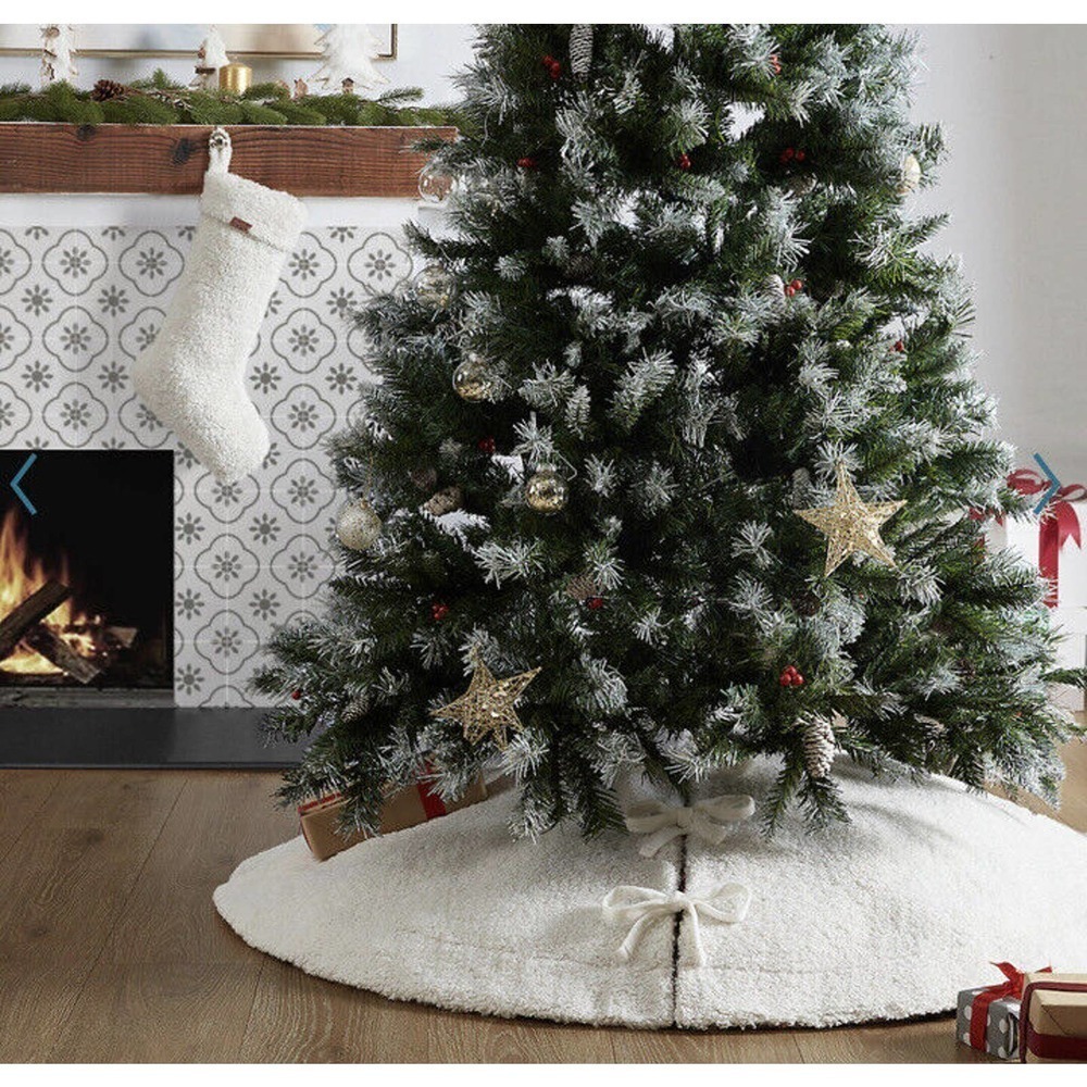 Koolaburra by UGG Clover Faux Fur Stocking White Holiday Christmas 12x21 NEW NWT - Picture 3 of 5